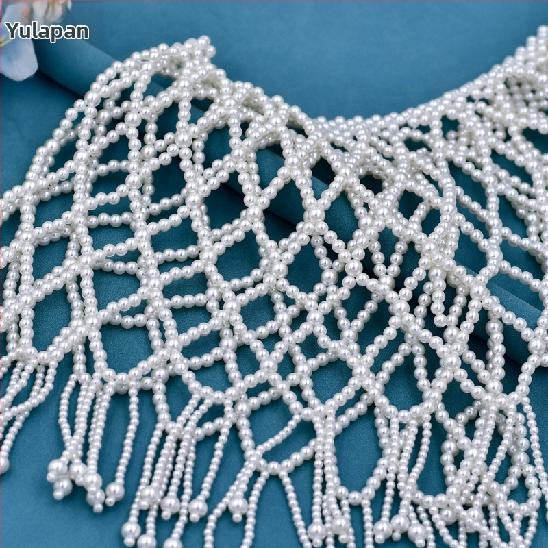 Youlapan Sg47 Износна тежка промишленост Династия Хан Облачни аксесоари за рамо Къс шал с мъниста Cheongsam с изрязани перли