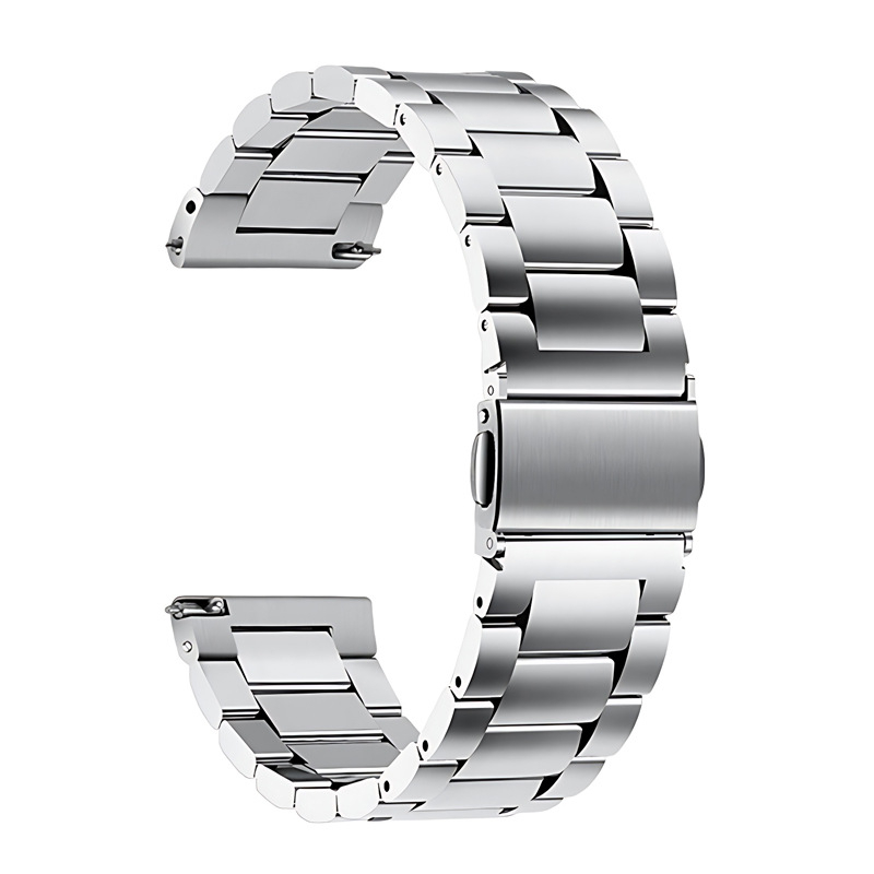 Apple iWatch órához, három gyöngyös, tömör okosóra szíjjal, S10, Huawei GT5, Samsung acélszíjjal