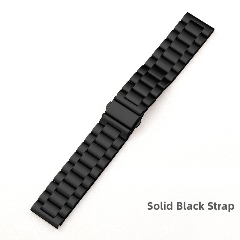 Apple iWatch órához, három gyöngyös, tömör okosóra szíjjal, S10, Huawei GT5, Samsung acélszíjjal