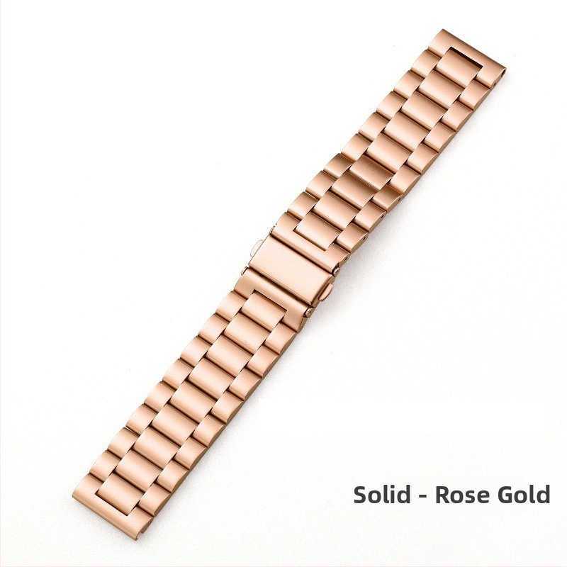 Apple iWatch órához, három gyöngyös, tömör okosóra szíjjal, S10, Huawei GT5, Samsung acélszíjjal