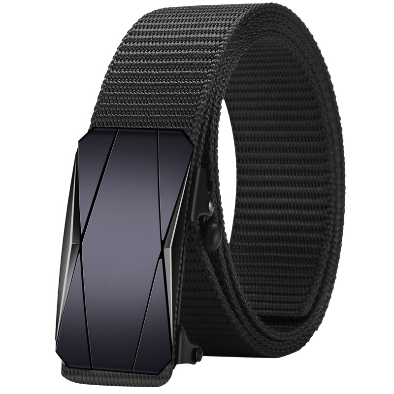 Ötvözetből készült, fogatlan, nejlon utánzatú, szőtt öv, vászon, automata csattal ellátott férfi öv, ifjúsági trendi öv, közvetlen gyári értékesítés