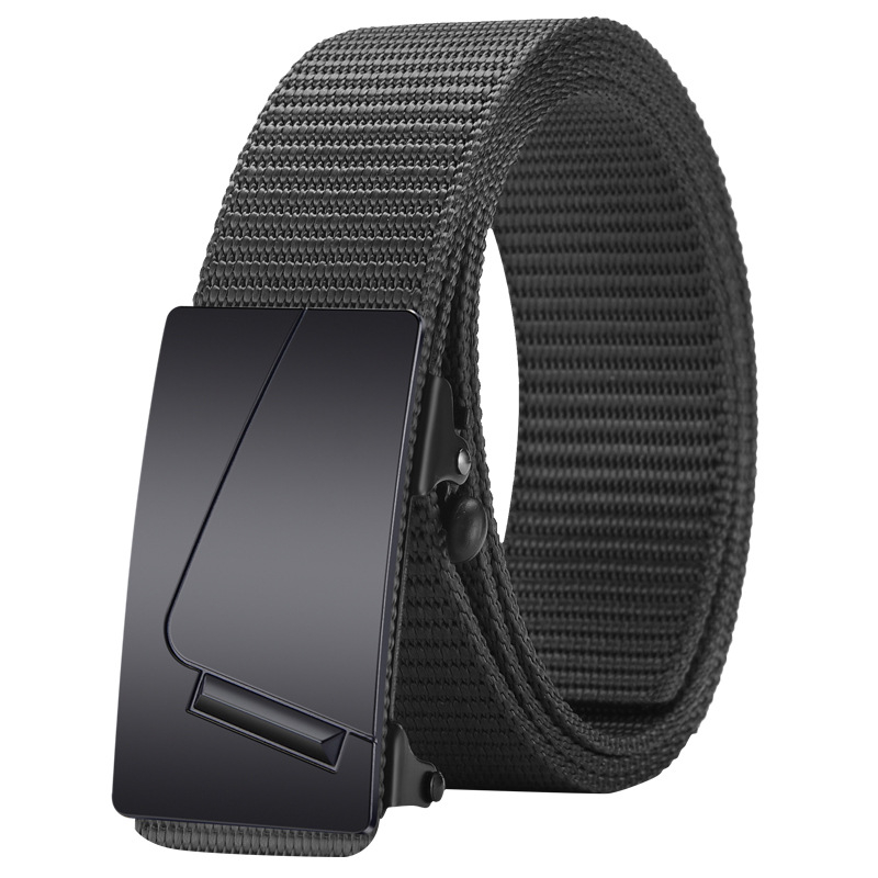 Ötvözetből készült, fogatlan, nejlon utánzatú, szőtt öv, vászon, automata csattal ellátott férfi öv, ifjúsági trendi öv, közvetlen gyári értékesítés
