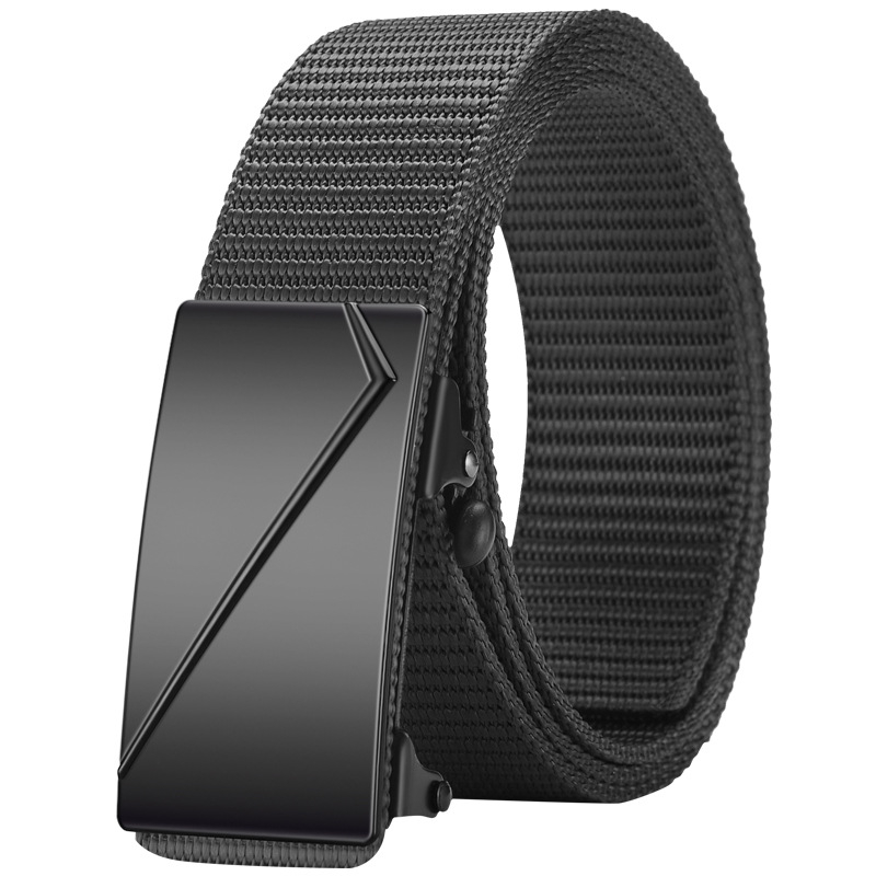Ötvözetből készült, fogatlan, nejlon utánzatú, szőtt öv, vászon, automata csattal ellátott férfi öv, ifjúsági trendi öv, közvetlen gyári értékesítés