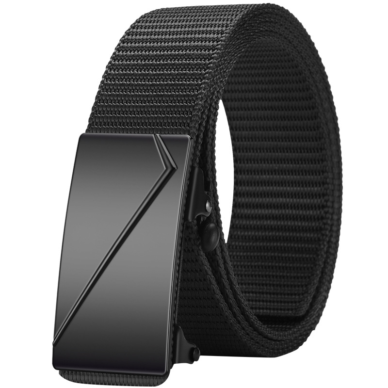 Ötvözetből készült, fogatlan, nejlon utánzatú, szőtt öv, vászon, automata csattal ellátott férfi öv, ifjúsági trendi öv, közvetlen gyári értékesítés