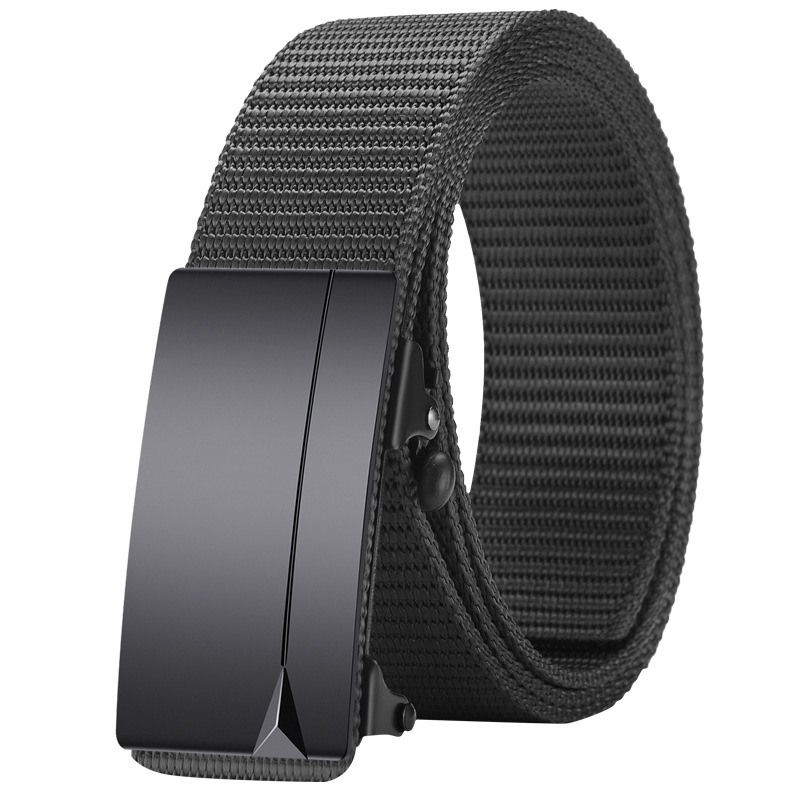 Ötvözetből készült, fogatlan, nejlon utánzatú, szőtt öv, vászon, automata csattal ellátott férfi öv, ifjúsági trendi öv, közvetlen gyári értékesítés