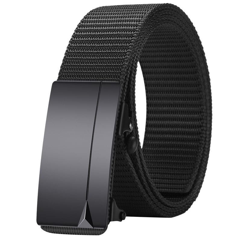 Ötvözetből készült, fogatlan, nejlon utánzatú, szőtt öv, vászon, automata csattal ellátott férfi öv, ifjúsági trendi öv, közvetlen gyári értékesítés