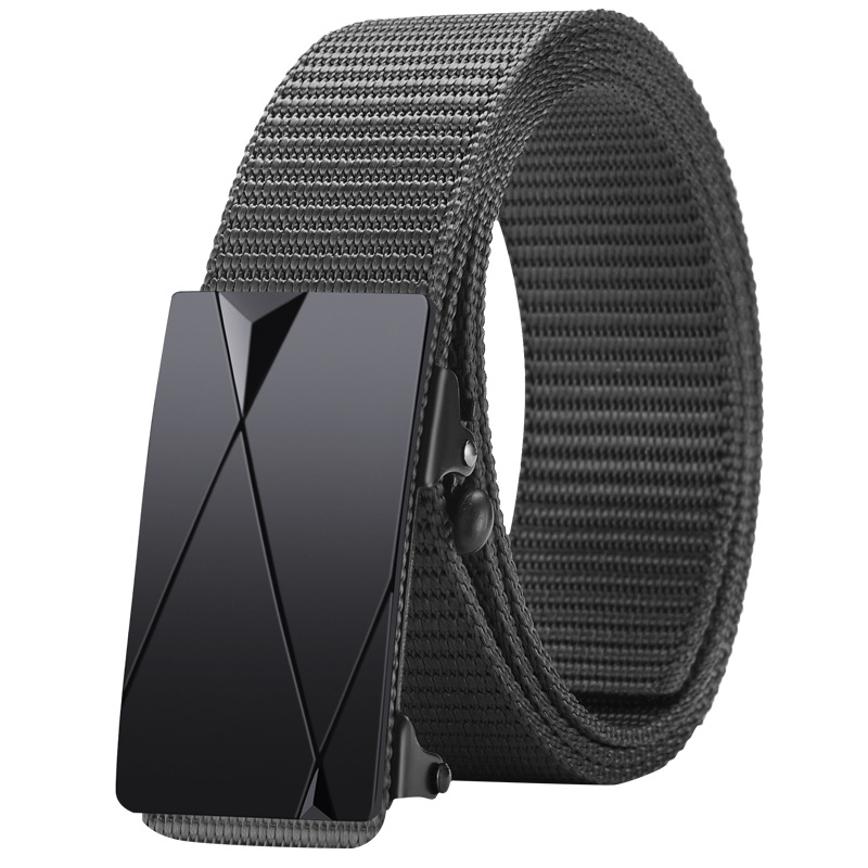 Ötvözetből készült, fogatlan, nejlon utánzatú, szőtt öv, vászon, automata csattal ellátott férfi öv, ifjúsági trendi öv, közvetlen gyári értékesítés
