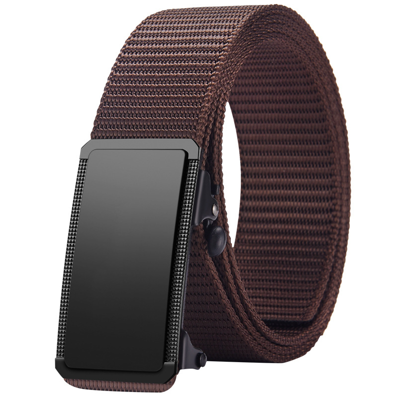 Ötvözetből készült, fogatlan, nejlon utánzatú, szőtt öv, vászon, automata csattal ellátott férfi öv, ifjúsági trendi öv, közvetlen gyári értékesítés