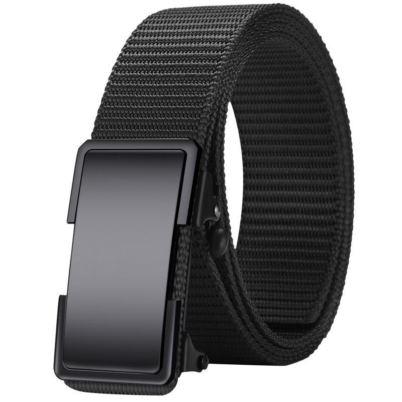 Ötvözetből készült, fogatlan, nejlon utánzatú, szőtt öv, vászon, automata csattal ellátott férfi öv, ifjúsági trendi öv, közvetlen gyári értékesítés