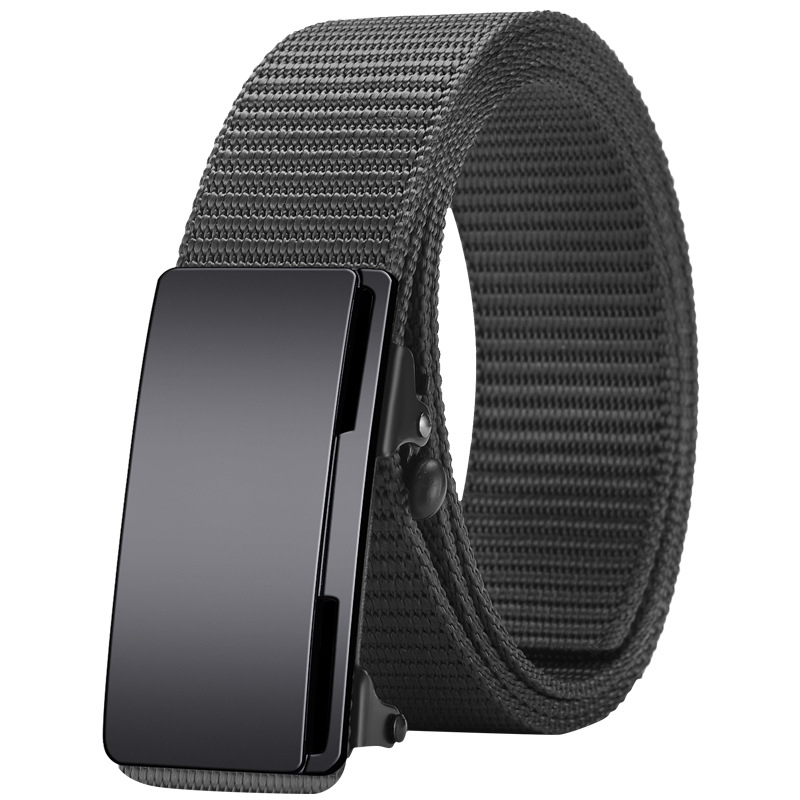 Ötvözetből készült, fogatlan, nejlon utánzatú, szőtt öv, vászon, automata csattal ellátott férfi öv, ifjúsági trendi öv, közvetlen gyári értékesítés