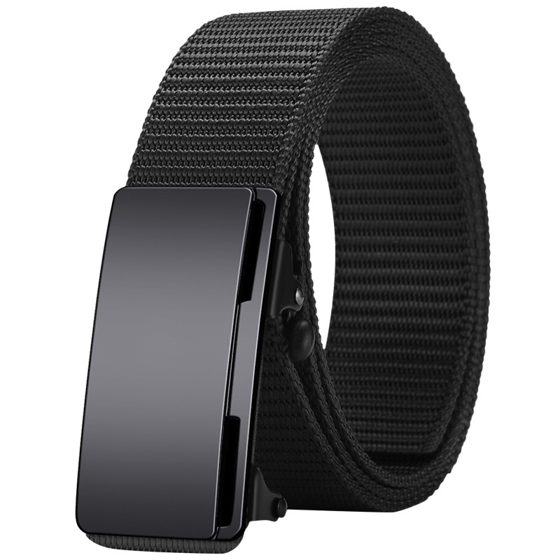 Ötvözetből készült, fogatlan, nejlon utánzatú, szőtt öv, vászon, automata csattal ellátott férfi öv, ifjúsági trendi öv, közvetlen gyári értékesítés