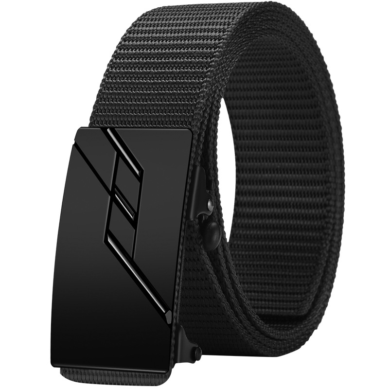 Ötvözetből készült, fogatlan, nejlon utánzatú, szőtt öv, vászon, automata csattal ellátott férfi öv, ifjúsági trendi öv, közvetlen gyári értékesítés