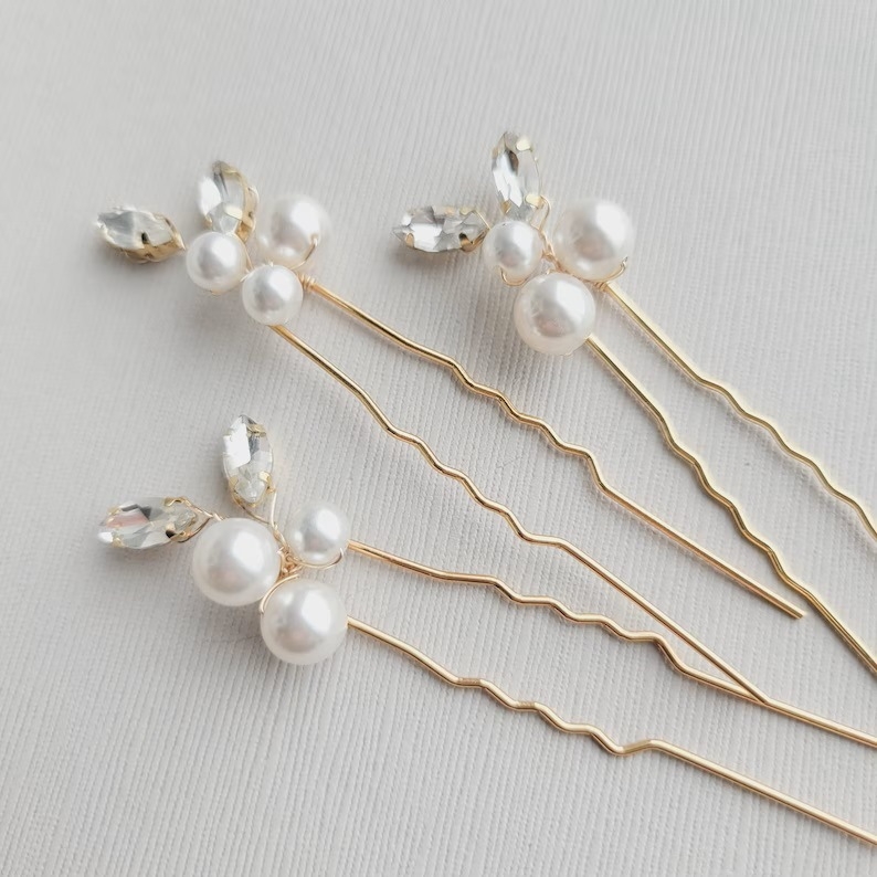 Vestuvinis galvos apdangalas 3 U formos mažų plaukų segtukų grupė, didmeninė prekyba Europoje ir Jungtinėse Amerikos Valstijose.