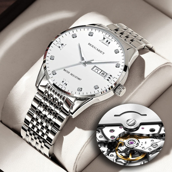 Bujialei TikTok gyors mutatós, egyrészes szállítású, vízálló, világító naptáras, koreai stílusú, hamis, mechanikusan cserélhető óra, új férfi karóra