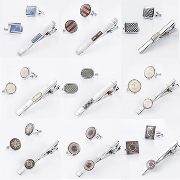 Novi muški jednostavni okrugli metalni dodaci za kravatu, manžete, kombinacija odijela, tvornica izravna opskrba veleprodajom