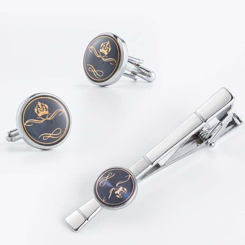 Novi muški jednostavni okrugli metalni dodaci za kravatu, manžete, kombinacija odijela, tvornica izravna opskrba veleprodajom