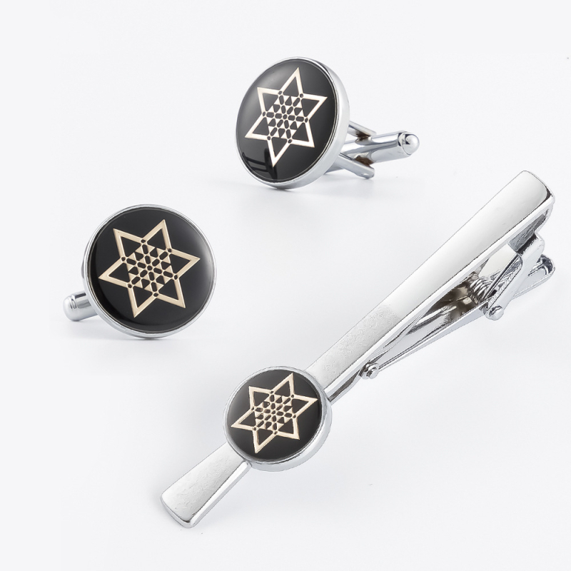 Novi muški jednostavni okrugli metalni dodaci za kravatu, manžete, kombinacija odijela, tvornica izravna opskrba veleprodajom