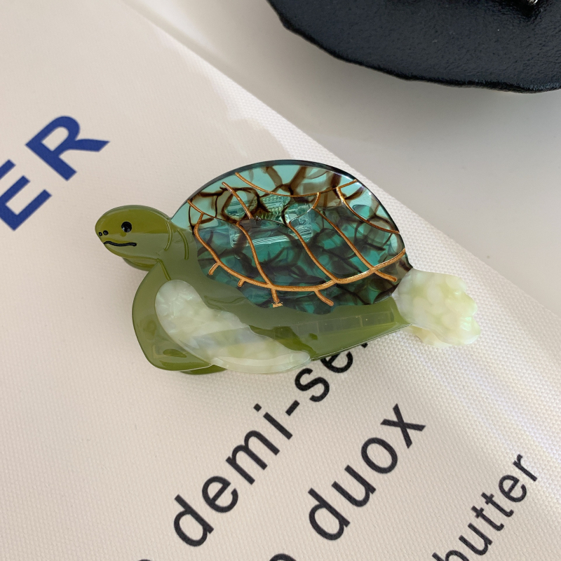 Koreai stílusú új érkezésű tengeri állat tengeri teknős ecetsavas hajfogó egyszerű személyiség minden mérkőzésű cápacsatos hajkiegészítők nőknek