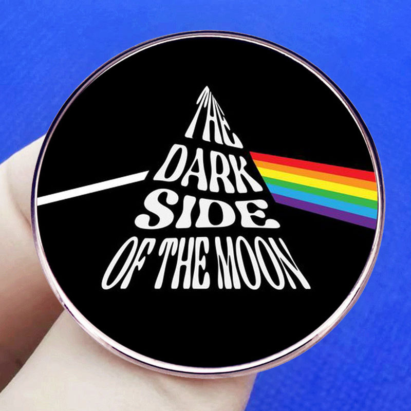 Hold sötét arcú bross Rock Band zenei album Freud jelvénytű fémötvözet jelvény kiegészítők