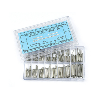 Fikseeritud varrega juuksenõelaga kell 6–23 mm, karbis U-kujulise tihvtiga kell volframterasest kellavõlli lõhestatud tihvt