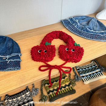 Γυναικεία ωτοασπίδες με λουράκι Apple για χειμερινές γυναίκες Νέα Νότια Κορέα Χαριτωμένα ζεστά βελούδινα αυτιά που μειώνουν την ηλικία Προστασία αυτιών από το πάγωμα Χονδρική