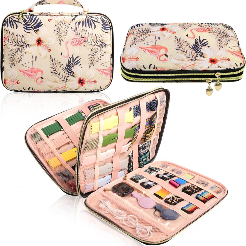 Τσάντα αποθήκευσης με λουράκι, καπιτονέ, μεγάλης χωρητικότητας, κουτί αποθήκευσης με λουράκι Apple, τσάντα αποθήκευσης πολλαπλών στρώσεων applewatchse