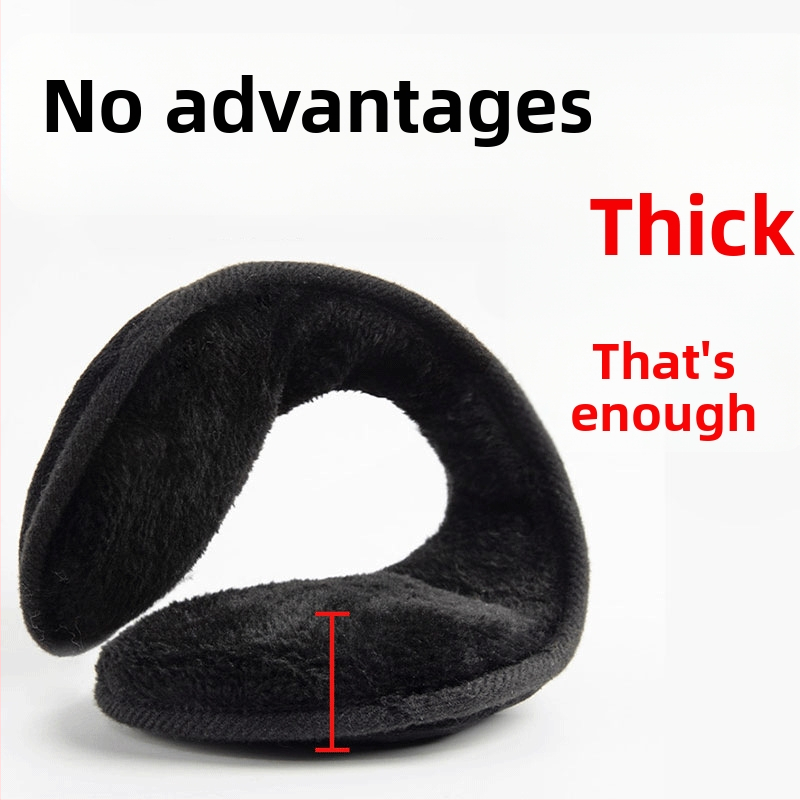 Комплект загряващи уши, антифони, капачки за уши, зимни вълнени капачки за уши за мъже, зимни, за носене отзад, топъл протектор за уши за жени, дебел, голям размер