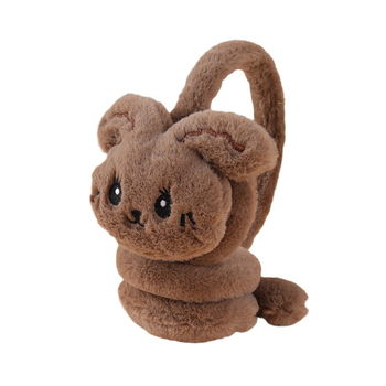 Φθινοπωρινά και Χειμερινά Βελούδινα Ζεστά Ακουστικά με Χαριτωμένα Κινούμενα Σχέδια, Ακουστικά με Ανθεκτικό στο Κρύο, Αυτιά Κουνελιού και Προστασίας Αυτιών