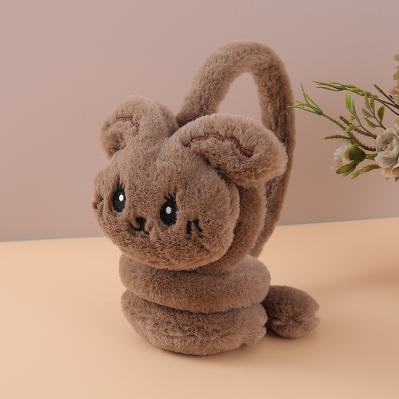 Őszi és téli plüss meleg fülvédők aranyos rajzfilm fülvédők hidegálló fülvédő nyuszi fülek