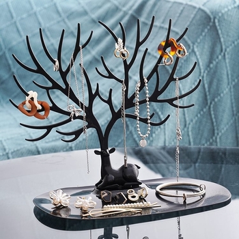 Σκουλαρίκια Σκουλαρίκια Σκουλαρίκια Βραχιόλι Κρεμάστρα Αποθήκευση Επιτραπέζιο Φινίρισμα Βιτρίνα Κοσμημάτων Πρώτος Δίσκος Κοσμημάτων Ράφι Βιτρίνας