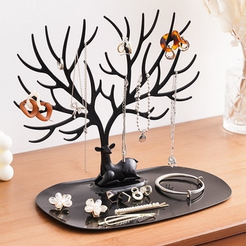 Σκουλαρίκια Σκουλαρίκια Σκουλαρίκια Βραχιόλι Κρεμάστρα Αποθήκευση Επιτραπέζιο Φινίρισμα Βιτρίνα Κοσμημάτων Πρώτος Δίσκος Κοσμημάτων Ράφι Βιτρίνας