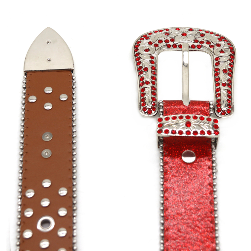 2024-es európai és amerikai határokon átnyúló strasszos öv férfi gyémánt öv női punk divat személyiség divatos villám gyémánt széles öv nőknek