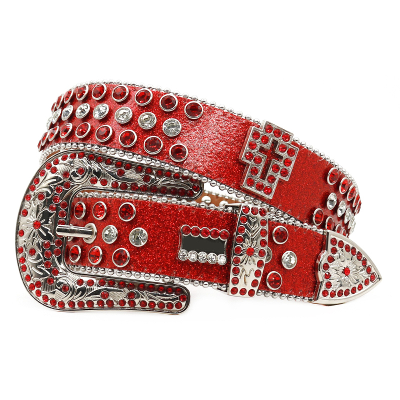 2024-es európai és amerikai határokon átnyúló strasszos öv férfi gyémánt öv női punk divat személyiség divatos villám gyémánt széles öv nőknek