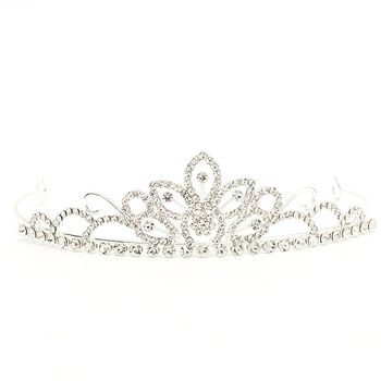 Laste kroonpeakate, printsess, tüdrukute kroon, kristall, suur juuksepael, roosa, jäätunud laste sünnipäeva juukseaksessuaarid