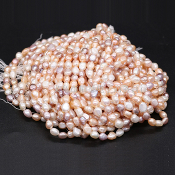 Édesvízi gyöngy, egyenes lyukú, természetes színű, vegyes színű, barkácsoláshoz használt ékszerkiegészítők, kézzel készített, félkész ékszerek, nyakláncok, nagykereskedelem