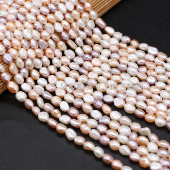 Édesvízi gyöngy, egyenes lyukú, természetes színű, vegyes színű, barkácsoláshoz használt ékszerkiegészítők, kézzel készített, félkész ékszerek, nyakláncok, nagykereskedelem