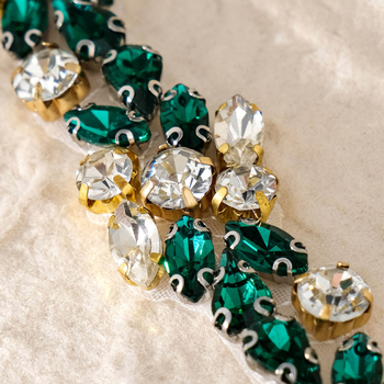 Európai és amerikai divatos menyasszonyi öv, retró esküvői ruha derékpánt, kézzel készített gyémánt ékszerek, strasszos vékony öv