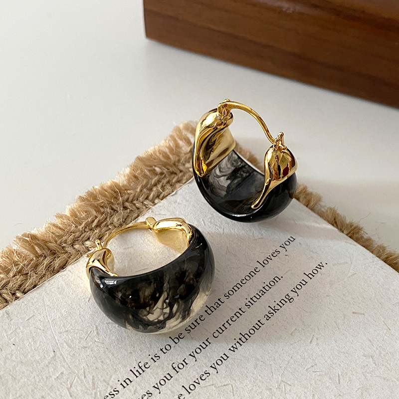 Kvadratiniai „Maillard“ auskarai 2024 m., lengvi, prabangūs, aukštos klasės, rudens ir žiemos auskarai, prancūziški, retro stiliaus, elegantiški, europietiški ir amerikietiški, su ausų sagtimi.