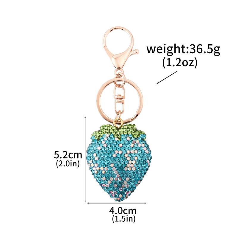 Külkereskedelmi népszerű pár piros fekete cseresznye kristály táska csillogó kulcstartó luxus női homár dupla csat