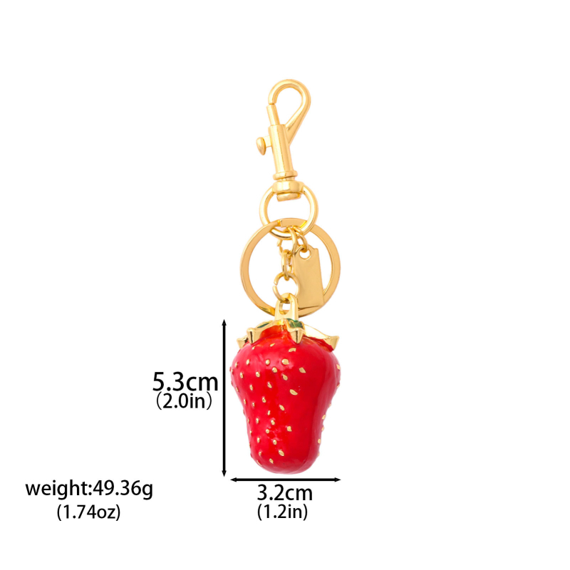 Külkereskedelmi népszerű pár piros fekete cseresznye kristály táska csillogó kulcstartó luxus női homár dupla csat