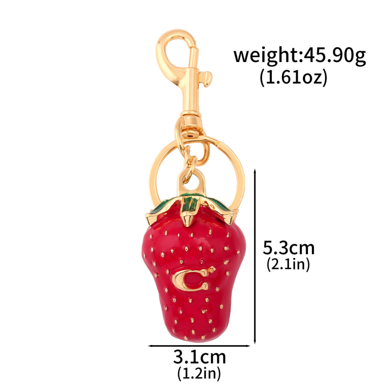 Külkereskedelmi népszerű pár piros fekete cseresznye kristály táska csillogó kulcstartó luxus női homár dupla csat