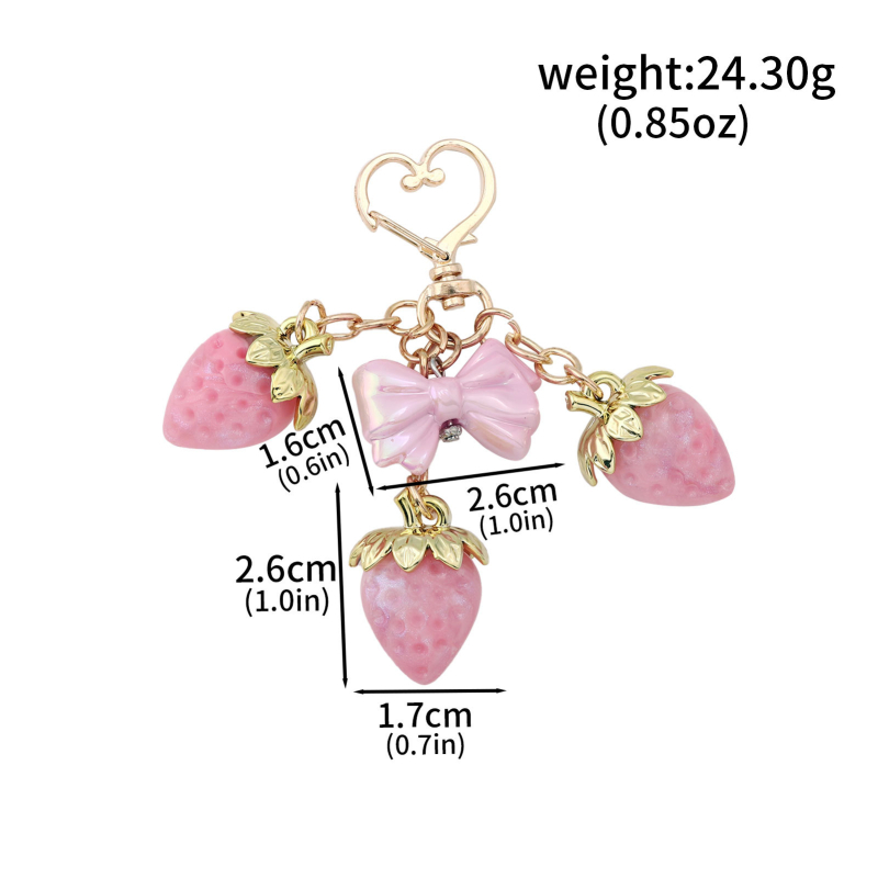 Külkereskedelmi népszerű pár piros fekete cseresznye kristály táska csillogó kulcstartó luxus női homár dupla csat