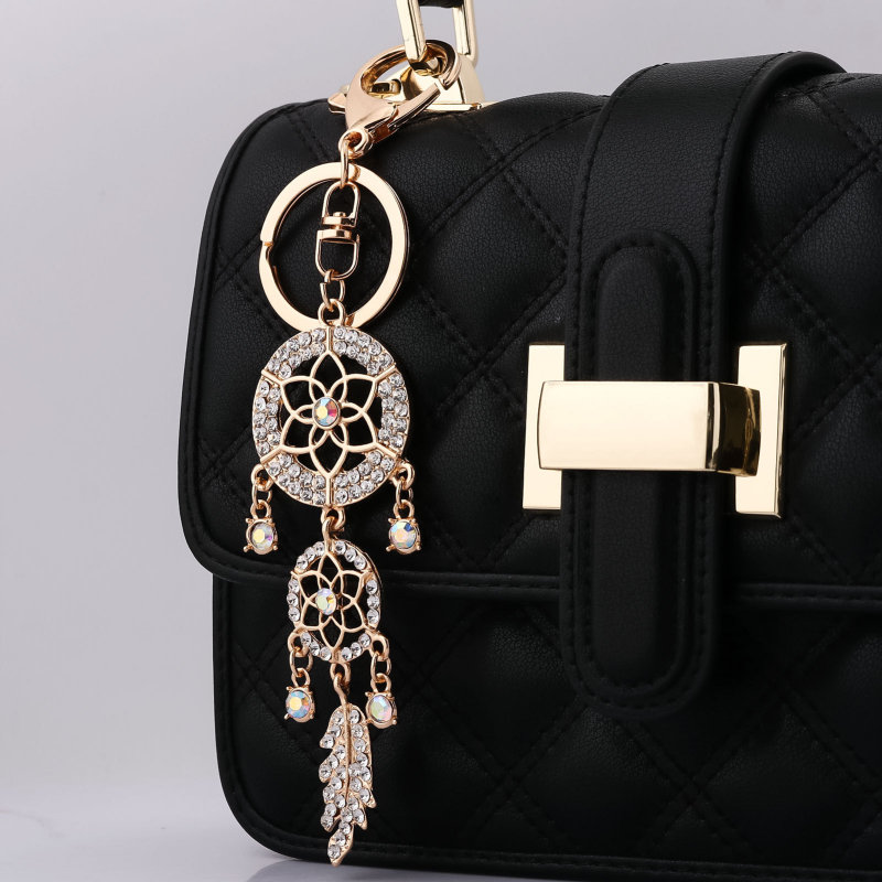 Külkereskedelmi népszerű pár piros fekete cseresznye kristály táska csillogó kulcstartó luxus női homár dupla csat