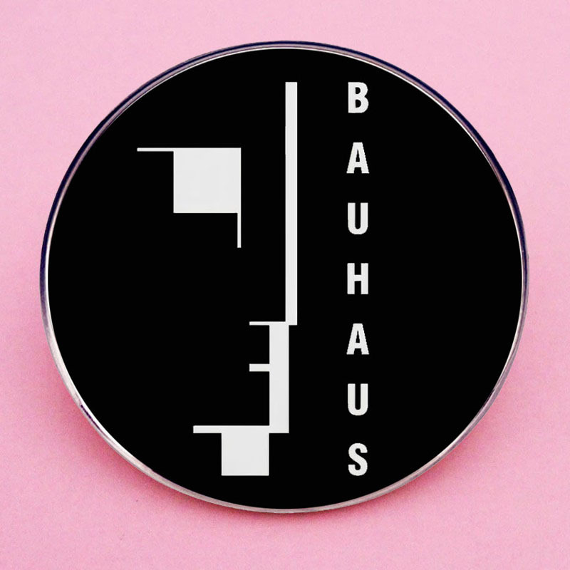 Bauhaus rockzenekar bross gótikus punk zenei kitűző fémötvözetből készült jelvény kiegészítők