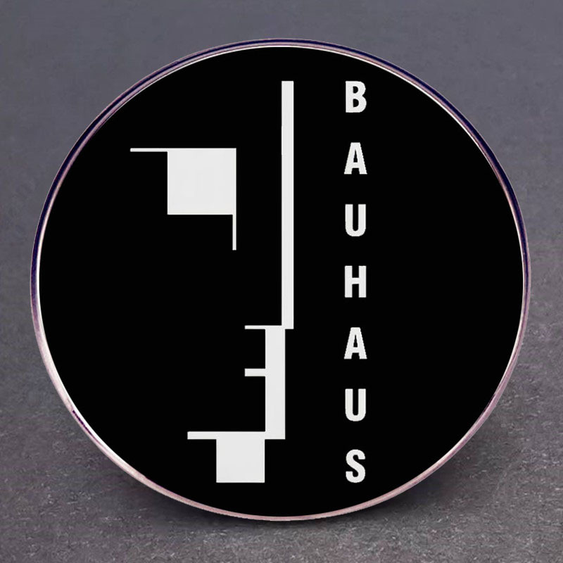 Bauhaus rockzenekar bross gótikus punk zenei kitűző fémötvözetből készült jelvény kiegészítők