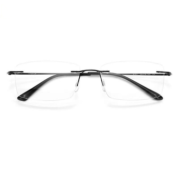 Фотохромни очила за четене с антисиня светлина за мъже на средна и по-възрастна възраст, прогресивни многофокусни очила за четене, ултралеки очила за четене без рамка