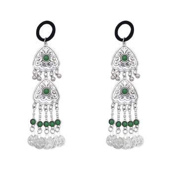 Αξεσουάρ Μαλλιών Πριγκίπισσας του Καζακστάν Εξωτικά Ρετρό Παλιά Καπέλα Ethnic Στυλ Ζώνη Μαλλιών από Κράμα Αξεσουάρ Φωτογραφίας Ταξιδιού