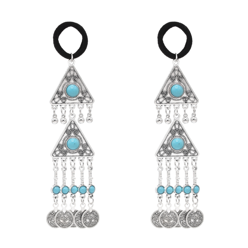 Kazah hercegnő egzotikus hajkiegészítők Retro régi fejdíszek Etnikai stílusú ötvözet hajöv Utazási fotókiegészítők