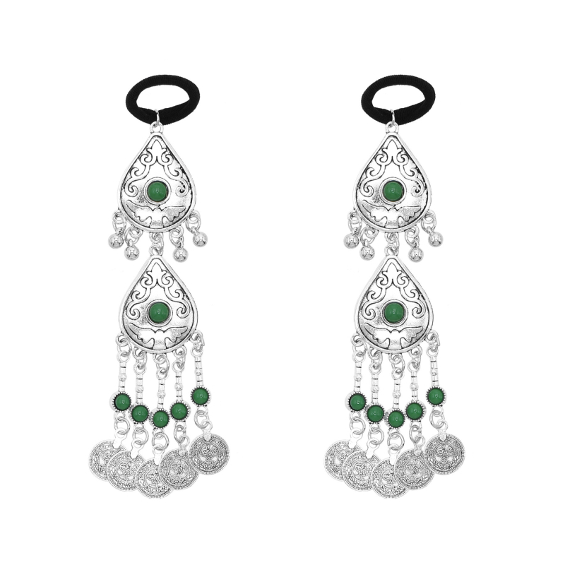 Kazah hercegnő egzotikus hajkiegészítők Retro régi fejdíszek Etnikai stílusú ötvözet hajöv Utazási fotókiegészítők