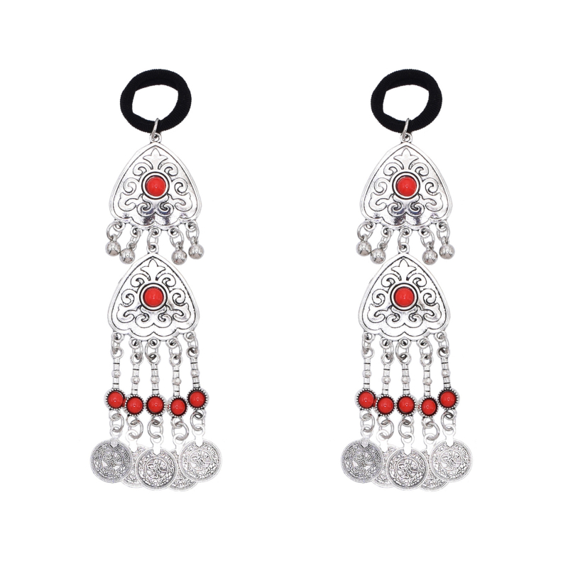 Kazah hercegnő egzotikus hajkiegészítők Retro régi fejdíszek Etnikai stílusú ötvözet hajöv Utazási fotókiegészítők